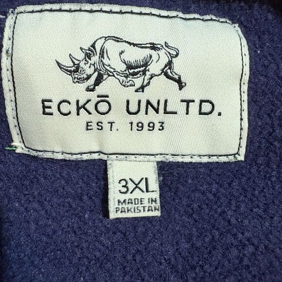 Ecko Unltd Sweatshirt 3XL Colorblock Crewneck Streetwear Hip Hop Y2K Retro - Picture 4 of 8